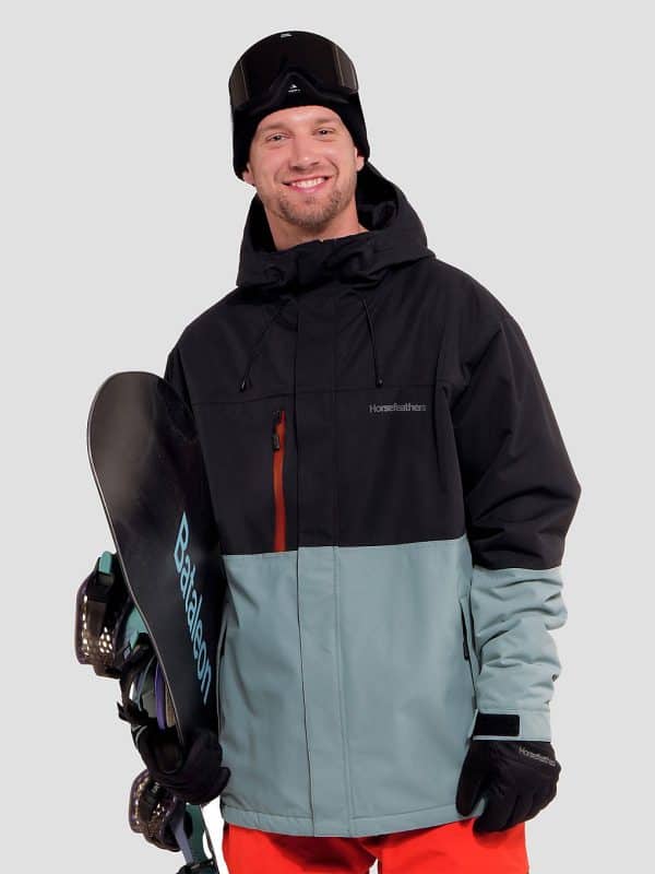 Horsefeathers Track Jacke black / blue haze