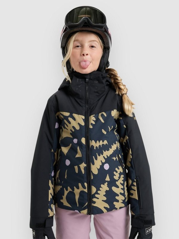 Roxy Free Jet Block Kids Jacke fennel seed big flower rg