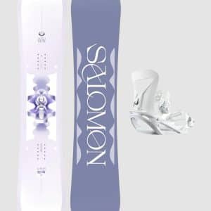 Salomon Lotus+Spell S white Snowboard-Set uni
