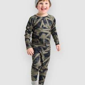 Burton Lightweight Kids Base Layer Suit forest city streets