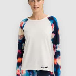 Burton Roadie Tech Crew Funktionsshirt stouth white / flrblr