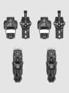 Fischer Attack Hybrid 14 Mn/Pt W/O Brake O 2026 Skibindung solid black / anthracite