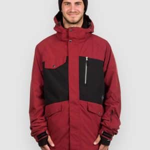 Light Lamb Jacke burgundy / black