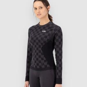 Mons Royale Ascender Merino Funktionsshirt forged iron / black
