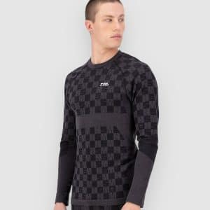 Mons Royale Ascender Merino Funktionsshirt forged iron / black