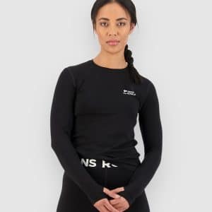 Mons Royale Cascade Merino Funktionsshirt black