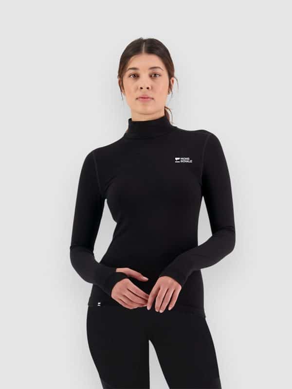 Mons Royale Cascade Merino Funktionsshirt black