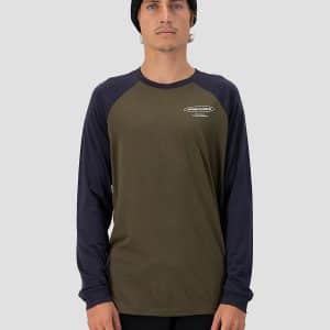 Mons Royale Icon Merino Raglan Funktionsshirt dark olive / 9 iron