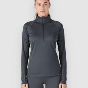 Patagonia Cap MW Zip Neck Funktionsshirt smolder blue