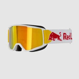 Red Bull SPECT Eyewear Neon White Goggle brown with red