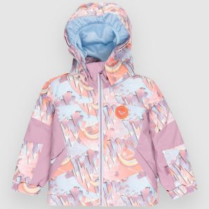 Roxy Snowy Tale Kids Jacke coral chic papercut