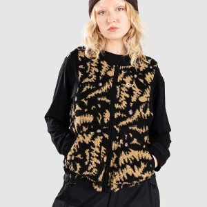 Roxy Waves Of Warmth Easy Isolationsweste anthracite big flowers