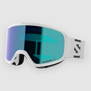 Salomon Aksium 2.0 White Goggle mid blue