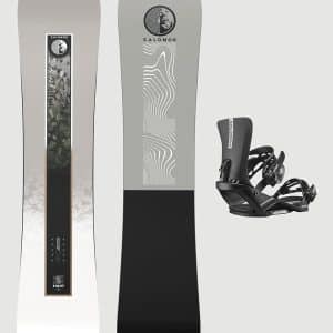 Salomon Sight+Rhythm Black M 2026 Snowboard-Set pattern