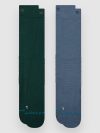 Stance Solid Mid Poly Snow 2 Pack Funktionssocken pine