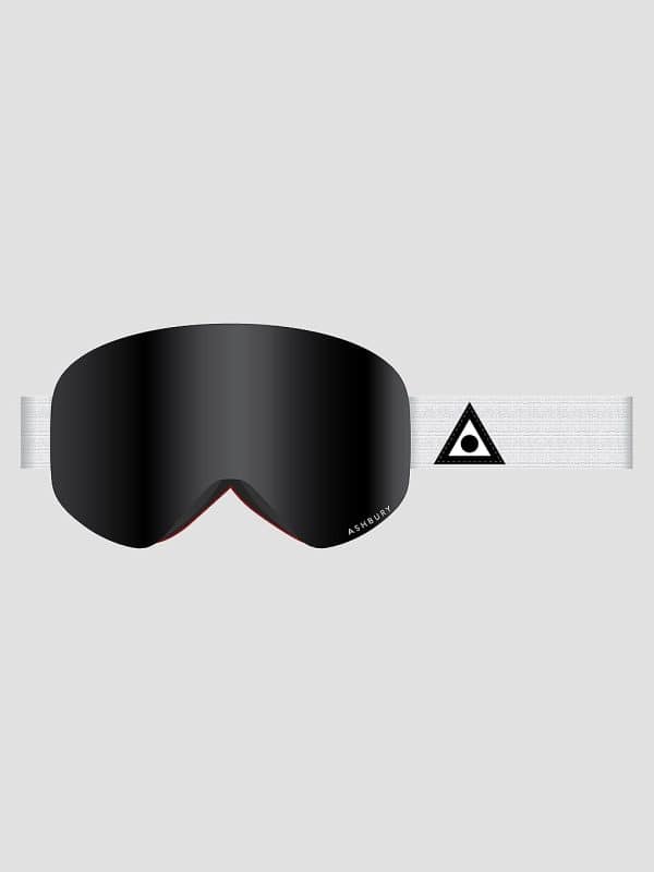 Ashbury Sonic White Triangle +Bonus Lens Goggle dark smoke lens / yellow