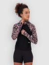 Mons Royale Bella Merino Hood Funktionsshirt rock leopard  /  black