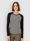 Mons Royale Icon Merino Raglan Funktionsshirt mr stripe / black