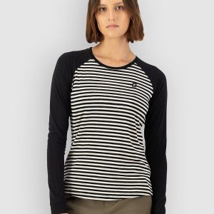 Mons Royale Icon Merino Raglan Funktionsshirt mr stripe / black