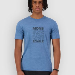 Mons Royale Zephyr Merino Tencel Funktionsshirt steel blue