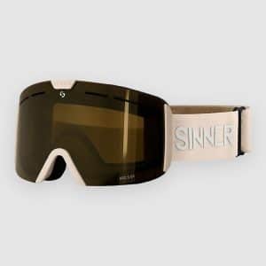 Sinner Arc S Matte Light Grey Goggle double full gld mrror vnt