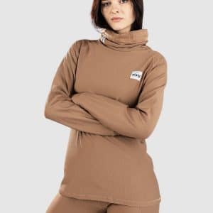 Eivy Icecold Gaiter Rib Top Funktionsshirt faded coffee