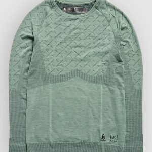 Burton Ak Slokar Crew Funktionsshirt hedge green / true black