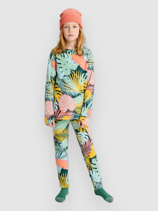 Burton Heavyweight Fleece Kids Base Layer Suit oversized tropical