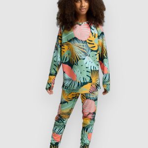 Burton Lightweight Kids Base Layer Suit oversized tropical