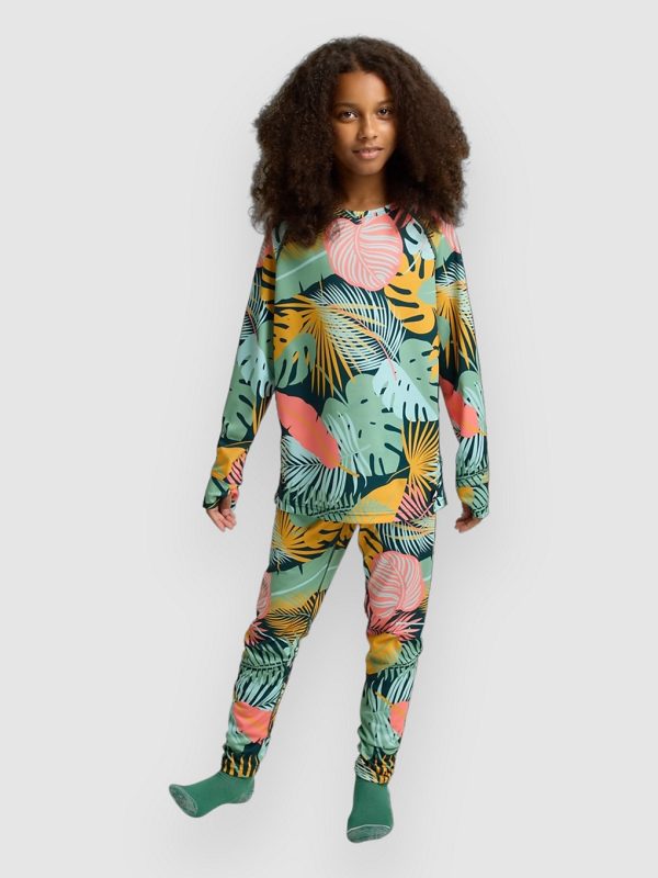 Burton Lightweight Kids Base Layer Suit oversized tropical