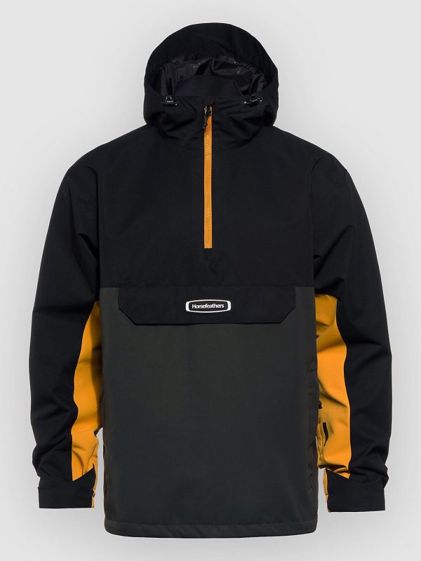Horsefeathers Heston Jacke black / yellow blaze