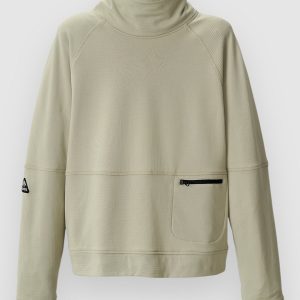 Jones Snowboards Flagship Rec Grid 1/2 Zip Fleecejacke smoke gray