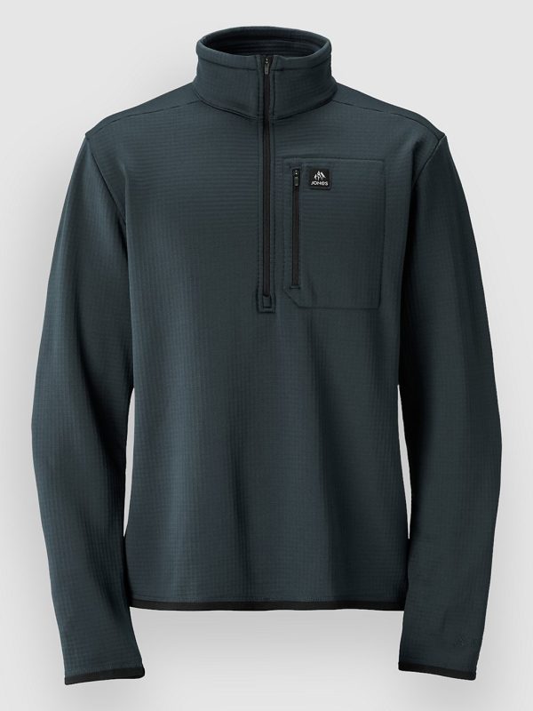 Jones Snowboards Flagship Rec Grid Fleece Pullover dawn blue