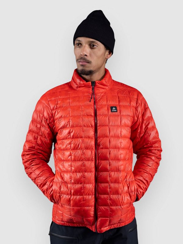Jones Snowboards Ult Re-Up Down Rec Fleecejacke lava red