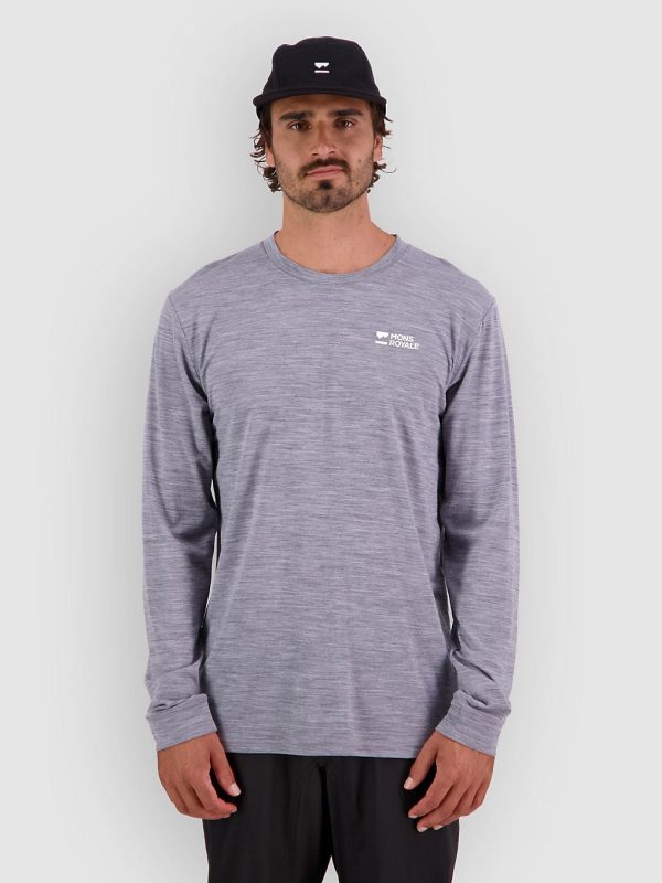 Mons Royale Icon Merino Funktionsshirt grey heather