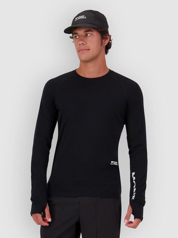 Mons Royale Temple Merino Long Sleeve Funktionsshirt black
