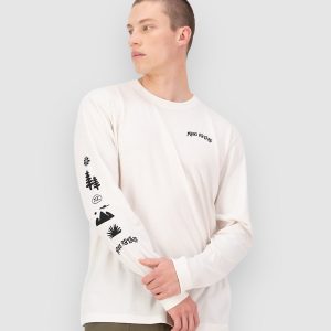 Mons Royale Yonder Merino Organic Cotton Funktionsshirt vintage white