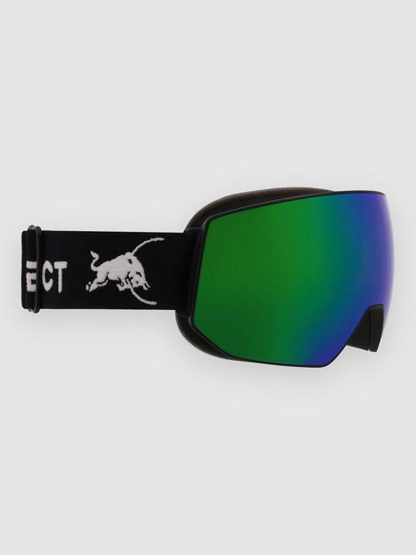 Red Bull SPECT Eyewear FINK Black Goggle brown with green mirror