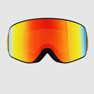Red Bull SPECT Eyewear Rush Black Goggle orange with red