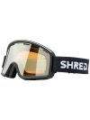 Shred Monocle Black Goggle silver mirror