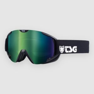 TSG Expect 2.0 Solid Black-Green Goggle solid black / green