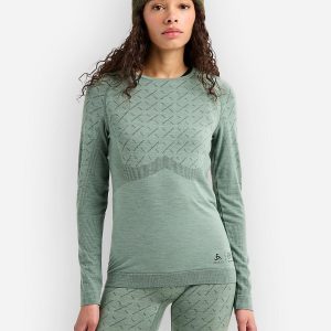Burton Ak Slokar Crew Funktionsshirt hedge green / true black