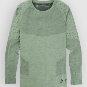 Burton Ak Slokar Crew Funktionsshirt hedge green / true black