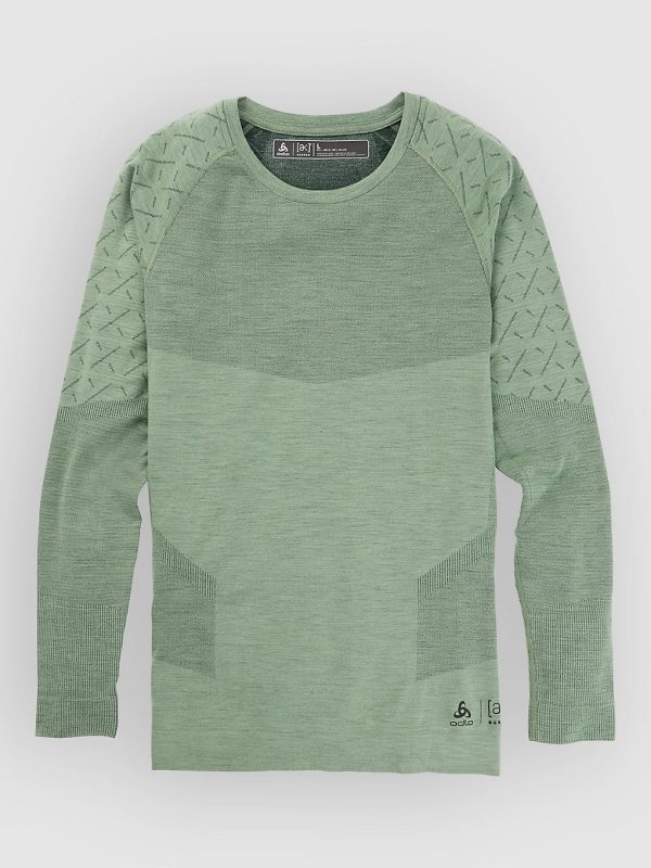 Burton Ak Slokar Crew Funktionsshirt hedge green / true black