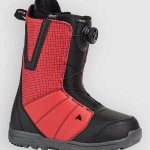 Burton Moto BOA 2027 Snowboard Boots geranium red grid / black