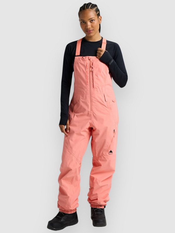 Burton Reserve 2L Bib Pants sunrise coral