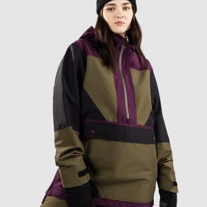 Coal Younts Anorak olive aubergine black