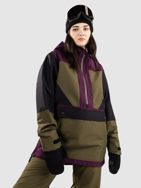 Coal Younts Anorak olive aubergine black