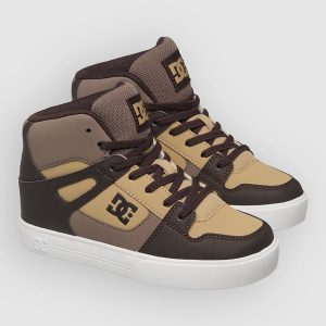 DC Rebound Hi Ev Kids Winter Shoes brown / white