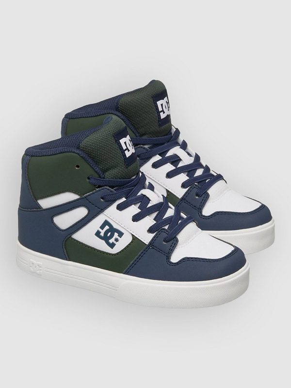 DC Rebound Hi Ev Kids Winter Shoes dc navy / green